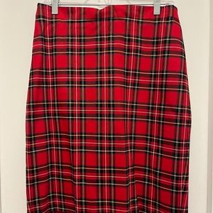 J. Crew Factory Tartan Plaid Pencil Skirt